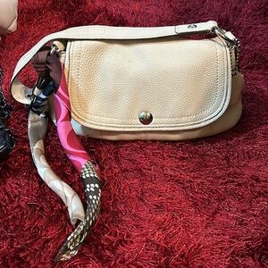 Small Coach bag with scarf